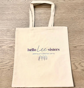 Hello Lee Sisters Canvas Tote