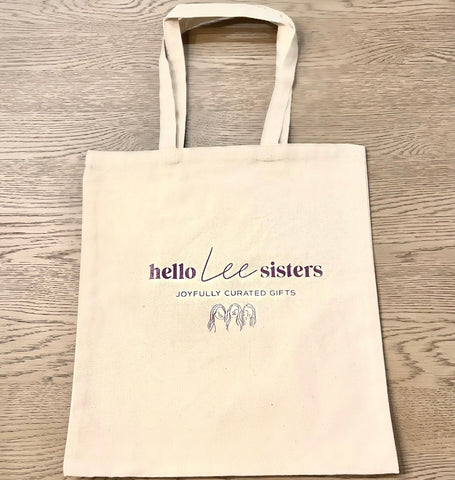 Hello Lee Sisters Canvas Tote