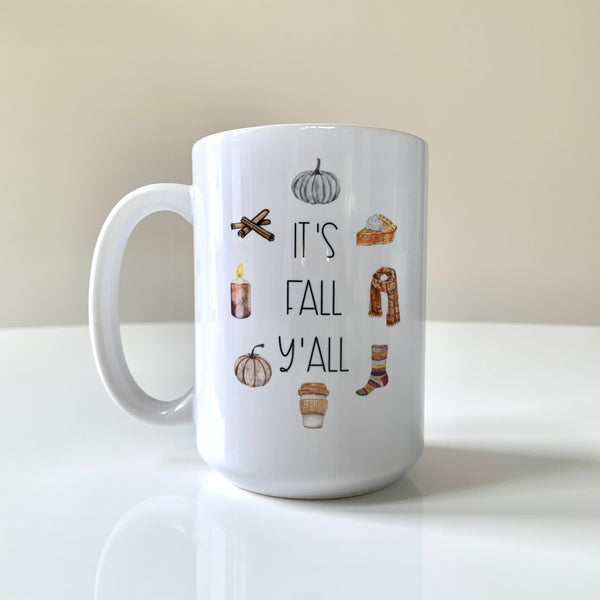 its fall yall mug, fall cup