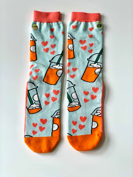 pumpkin latte socks