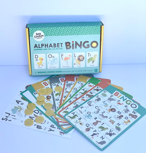 Alphabet bingo, kids gift, learning